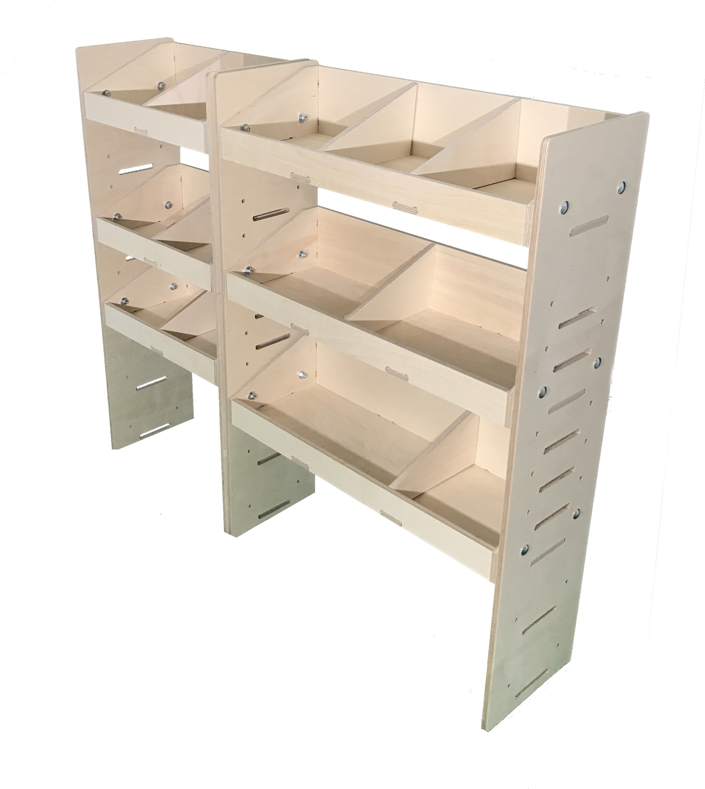 750mm and 500mm Shelving Combination Example