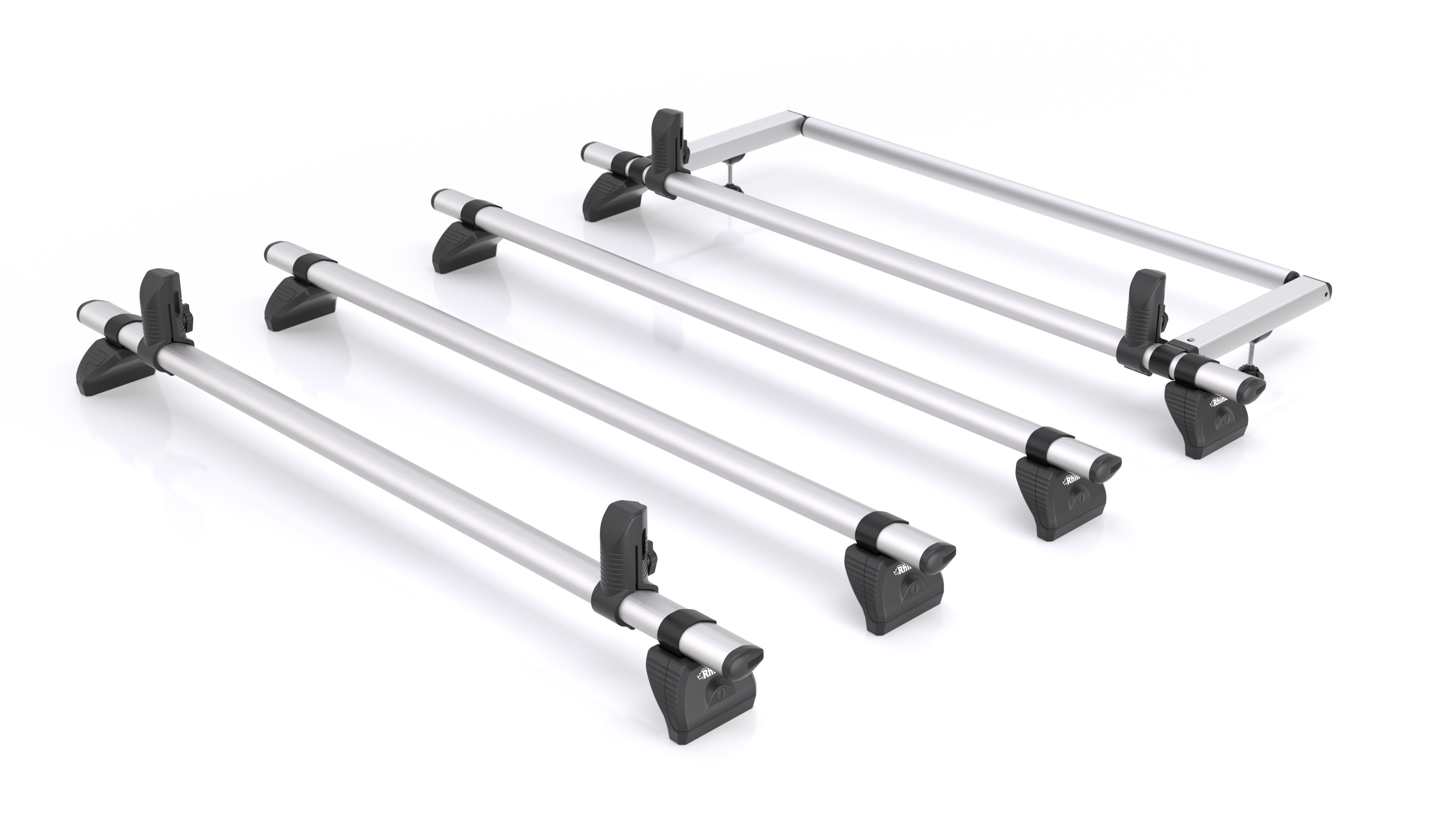 Rhino KammBar Pro 4 Bar Van Roof Bar System With Roller - Ford Connect 2014 On SWB (L1) - TA4PR + KR23